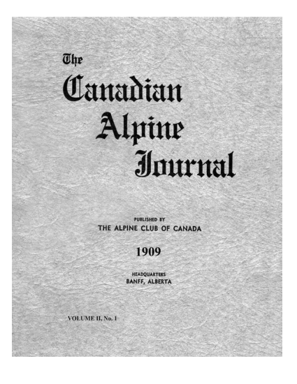 Canadian Alpine Journal 1909 cover